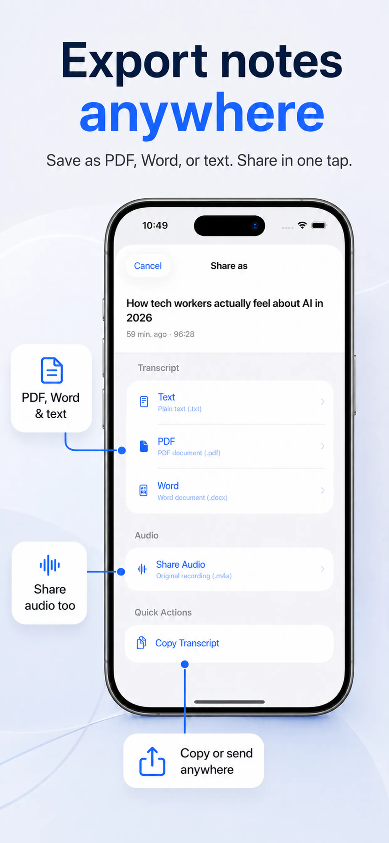 Vocory: AI Note Taker gallery image