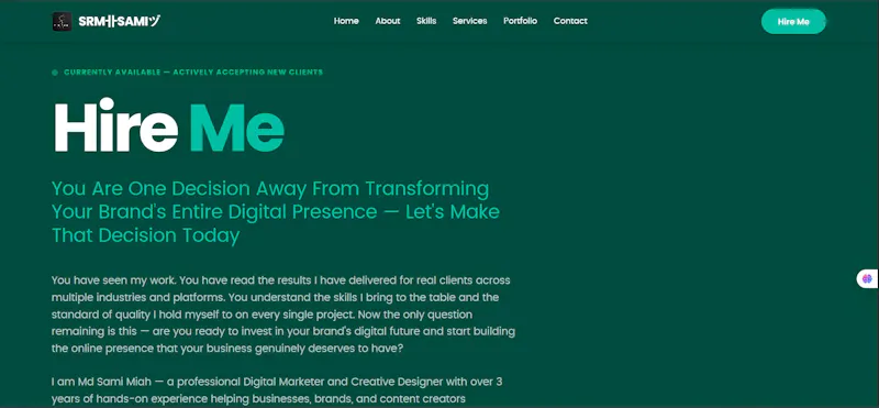 My Personal Portfolio Website SRM卝SAMIヅ screenshot 7