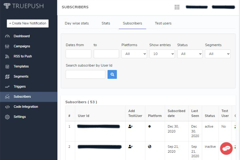 Truepush Wordpress Plugin gallery image