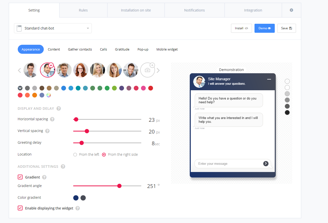 Venew.io - chatbot platform. gallery image