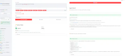 Sentinel Gateway: AI Agent Security gallery image