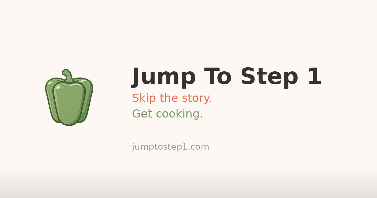Jump To Step 1 Recipes - Main product screenshot demonstrating key features and user interface