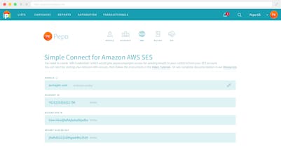 Simple Connect for AWS SES by Pepo Campaigns gallery image
