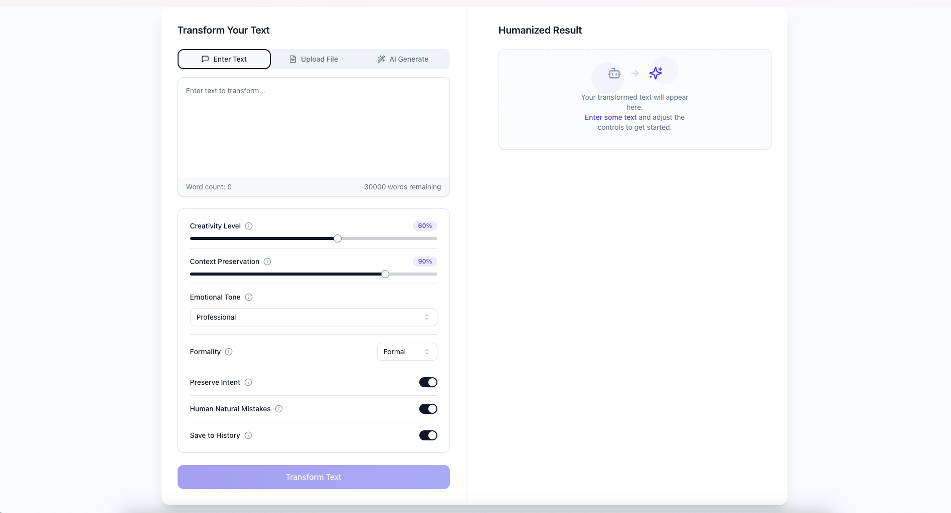 GPT Humanizer - Screenshot 2 showing product features and functionality