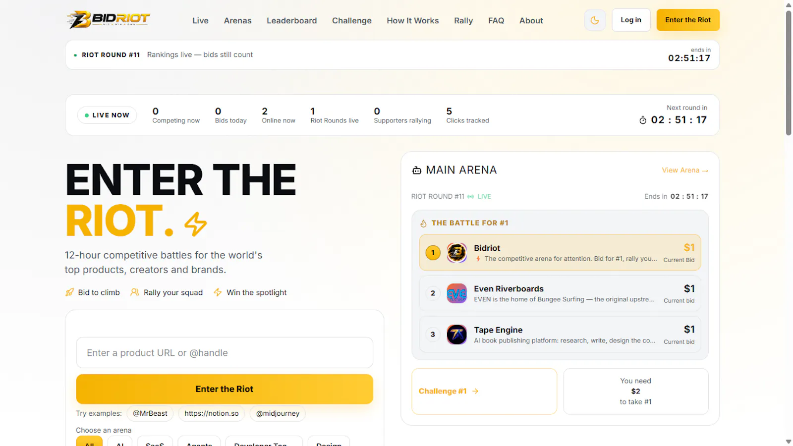 Bidriot screenshot 1