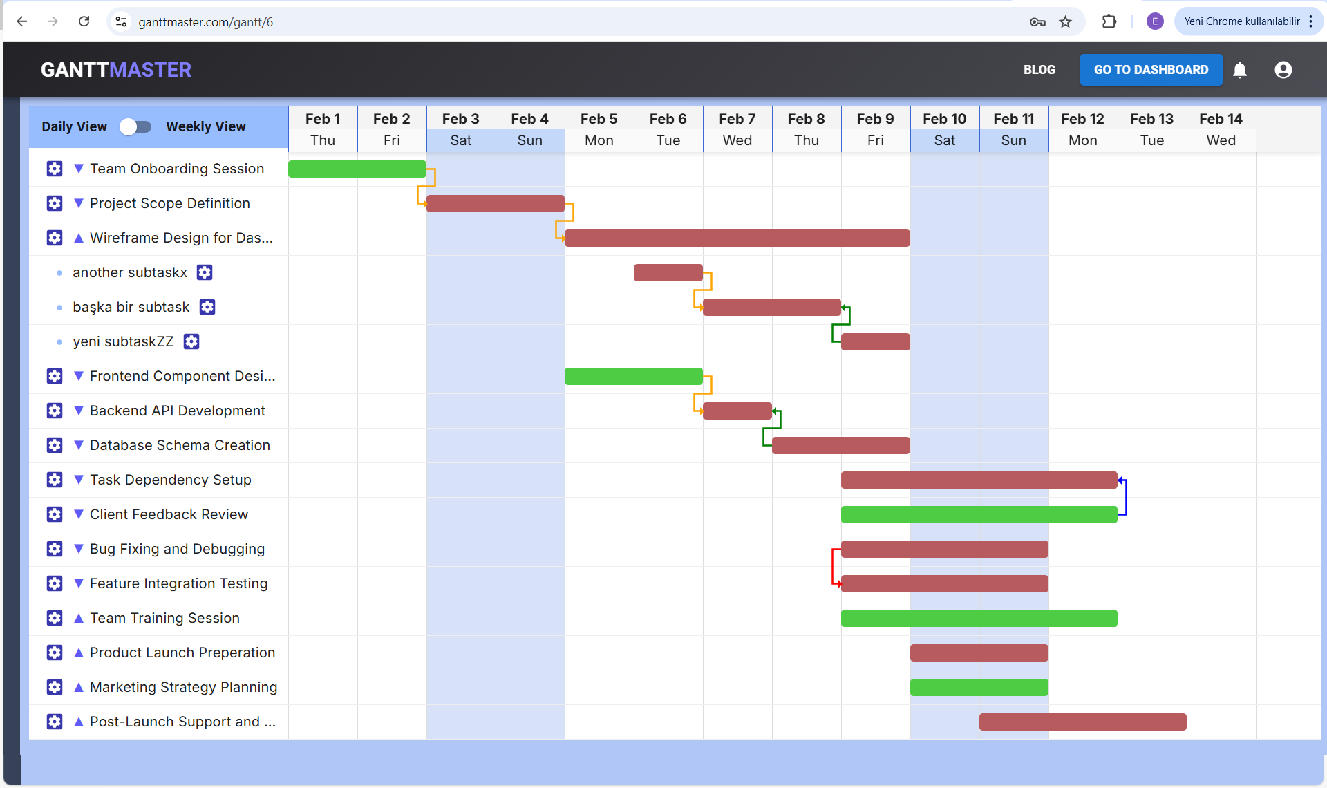 GanttMaster.com - Dinamik Gantt grafikleri ile verimli proje yönetimi. medya 6