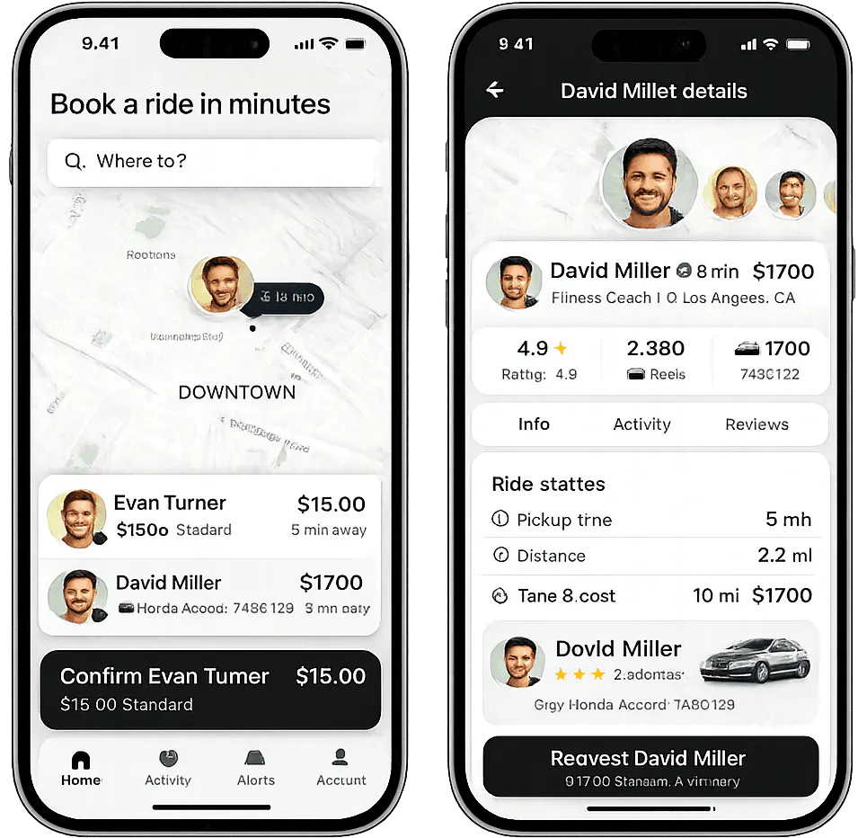 Uber Clone App Development gallery image