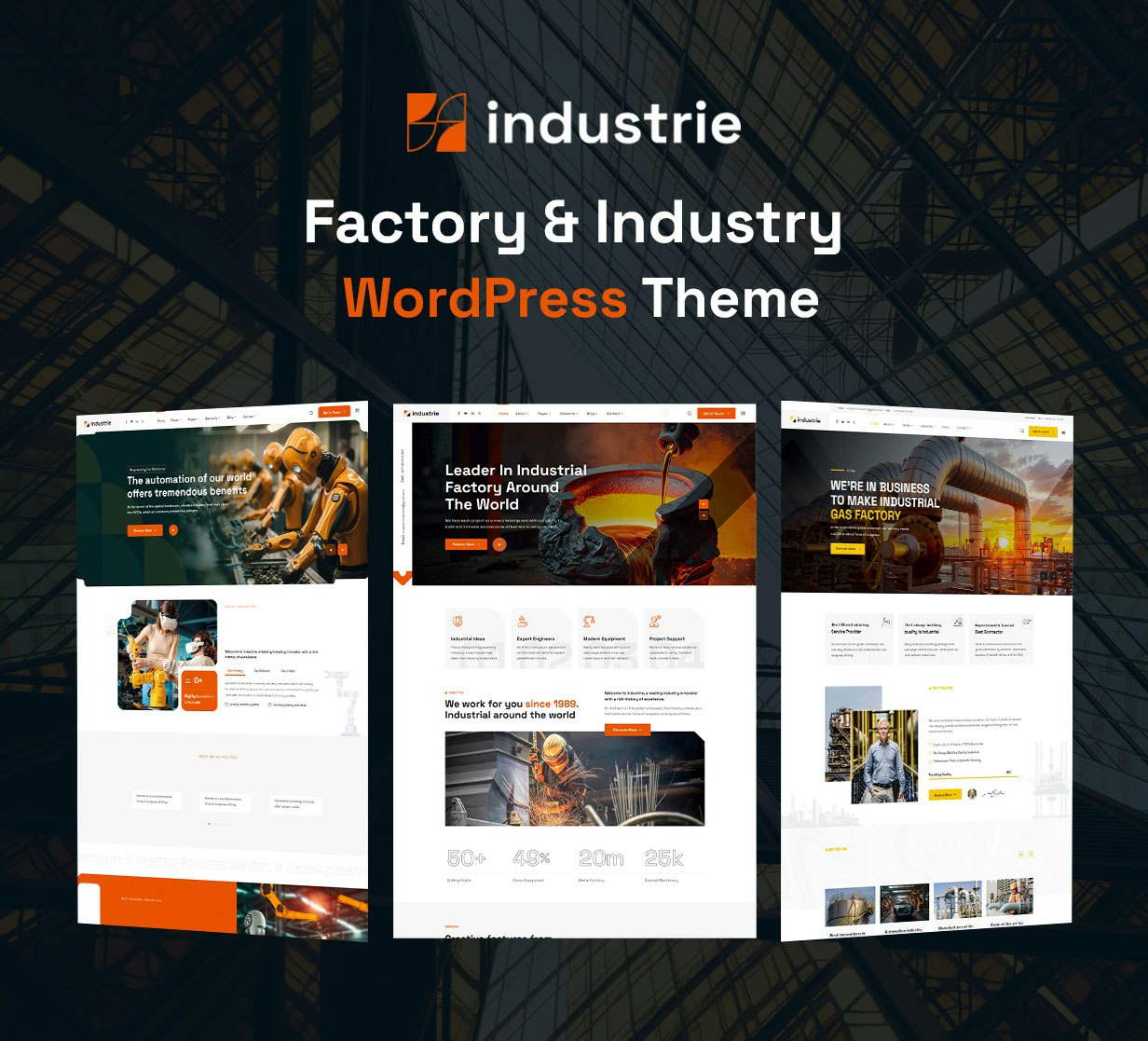 Industrie - WordPress Teması - Fabrika ve endüstri için en iyi WordPress teması medya 1