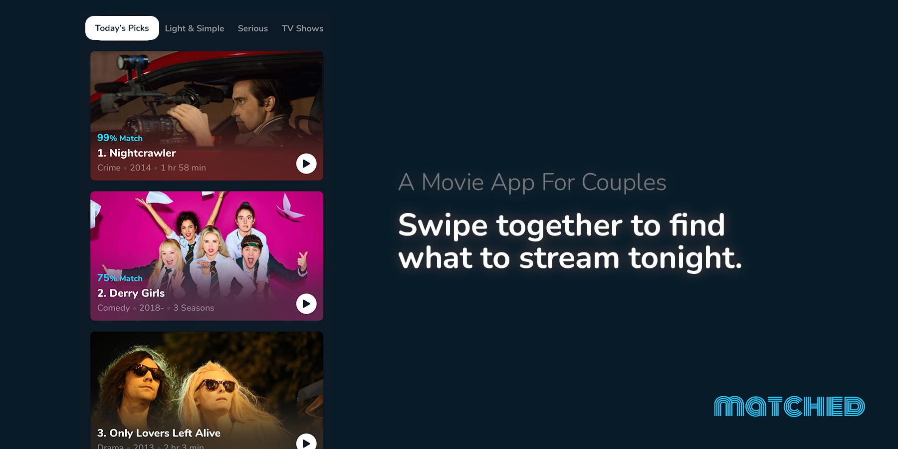 Matched: Movie App for Couples gallery image
