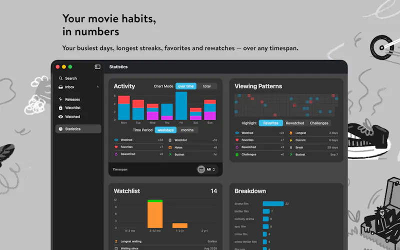 Filmlog for Mac screenshot 5