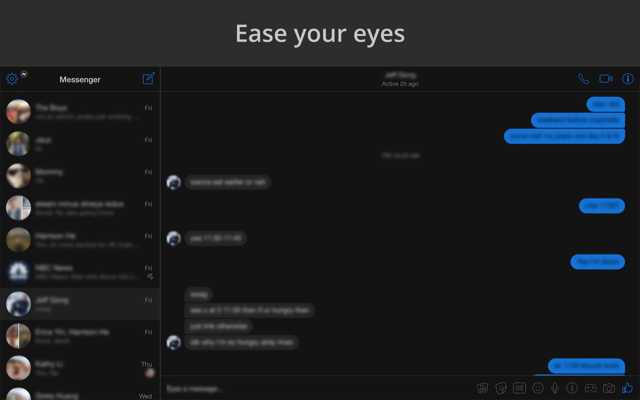 Charcoal: Dark Mode for Messenger gallery image