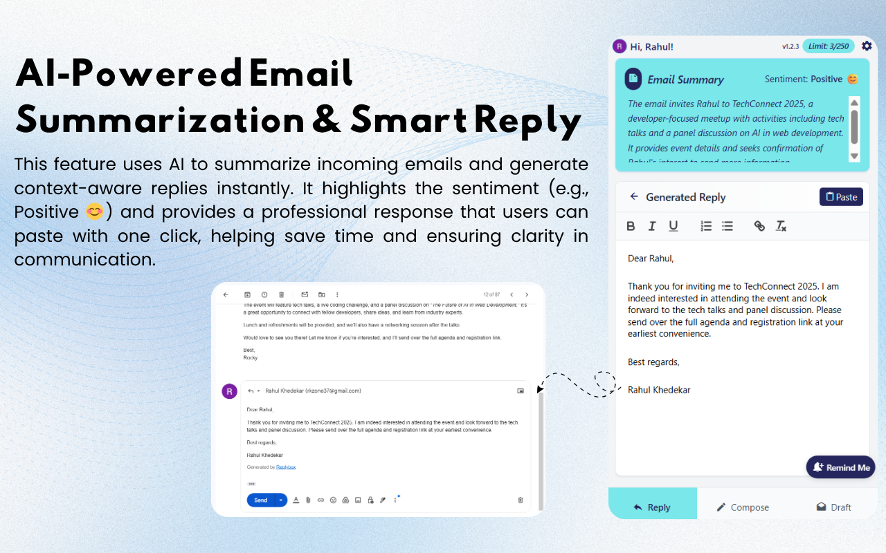 Replybox | AI Email Reply for Gmail gallery image