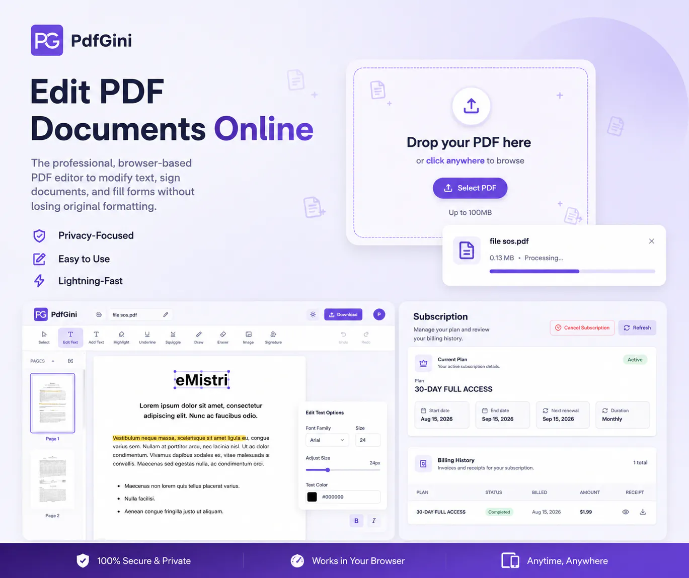 PdfGini — Simple PDF Editor & Converter gallery image