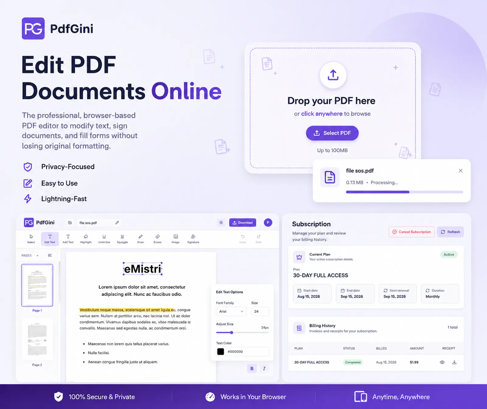 PdfGini — Simple PDF Editor & Converter screenshot 5