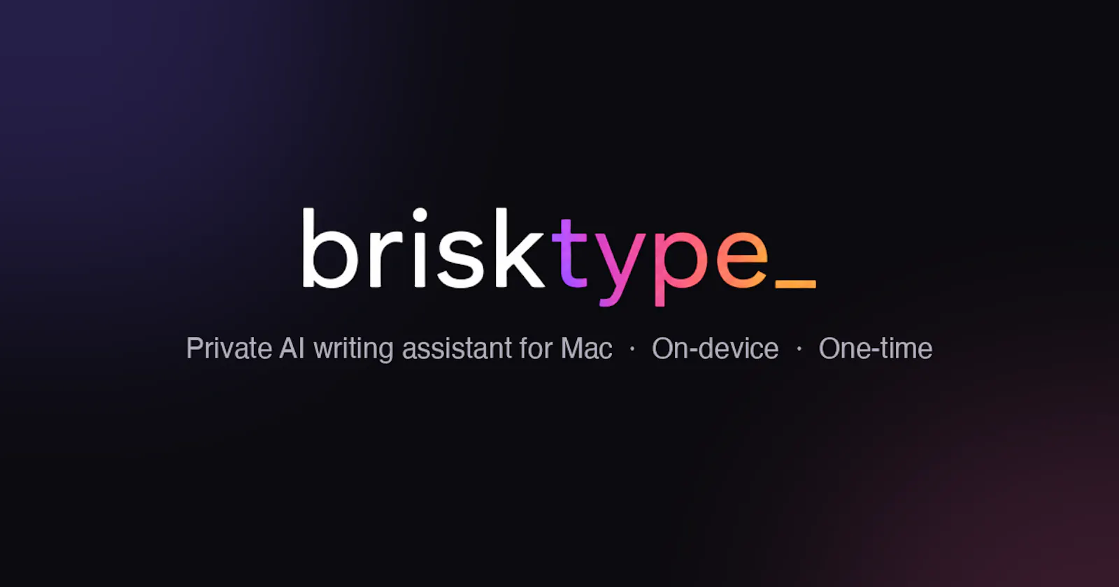 Brisktype screenshot 1