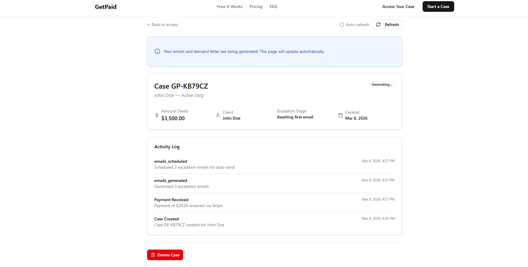 GetPaid - Screenshot 3 showing product features and functionality