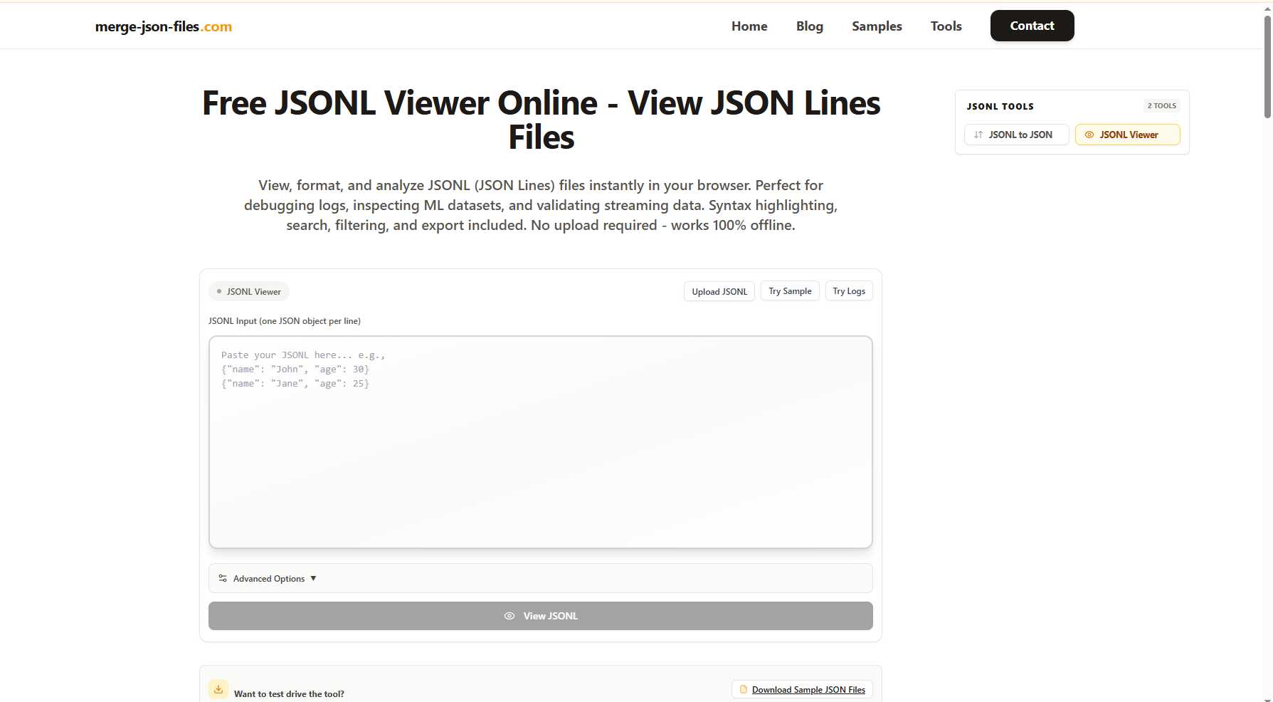 Free Online JSONL Viewer gallery image