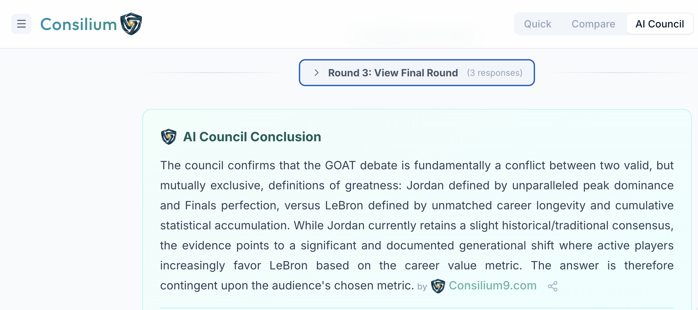 Consilium9 - Screenshot 3 showing product features and functionality