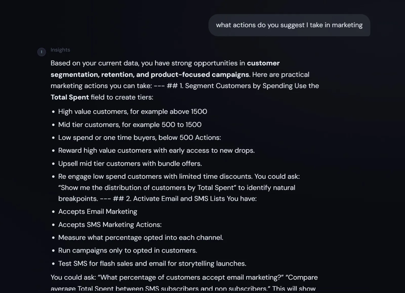 Insights screenshot 1