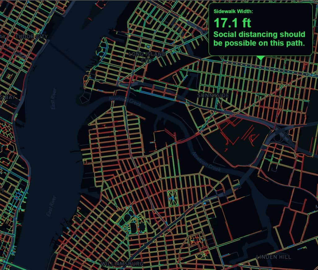 Sidewalk Widths NYC gallery image