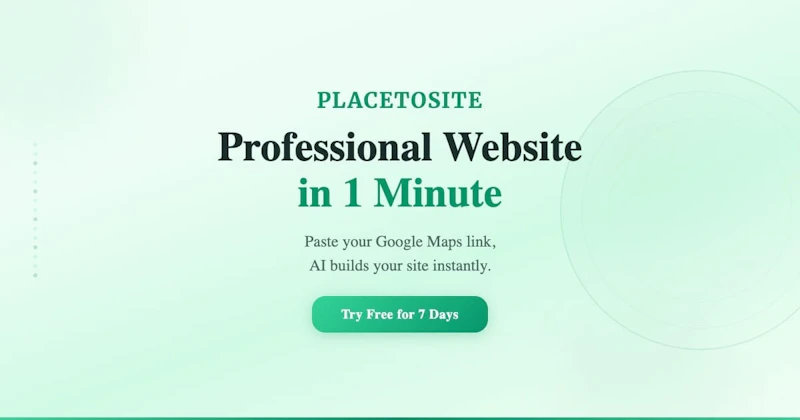 PlaceToSite screenshot 1
