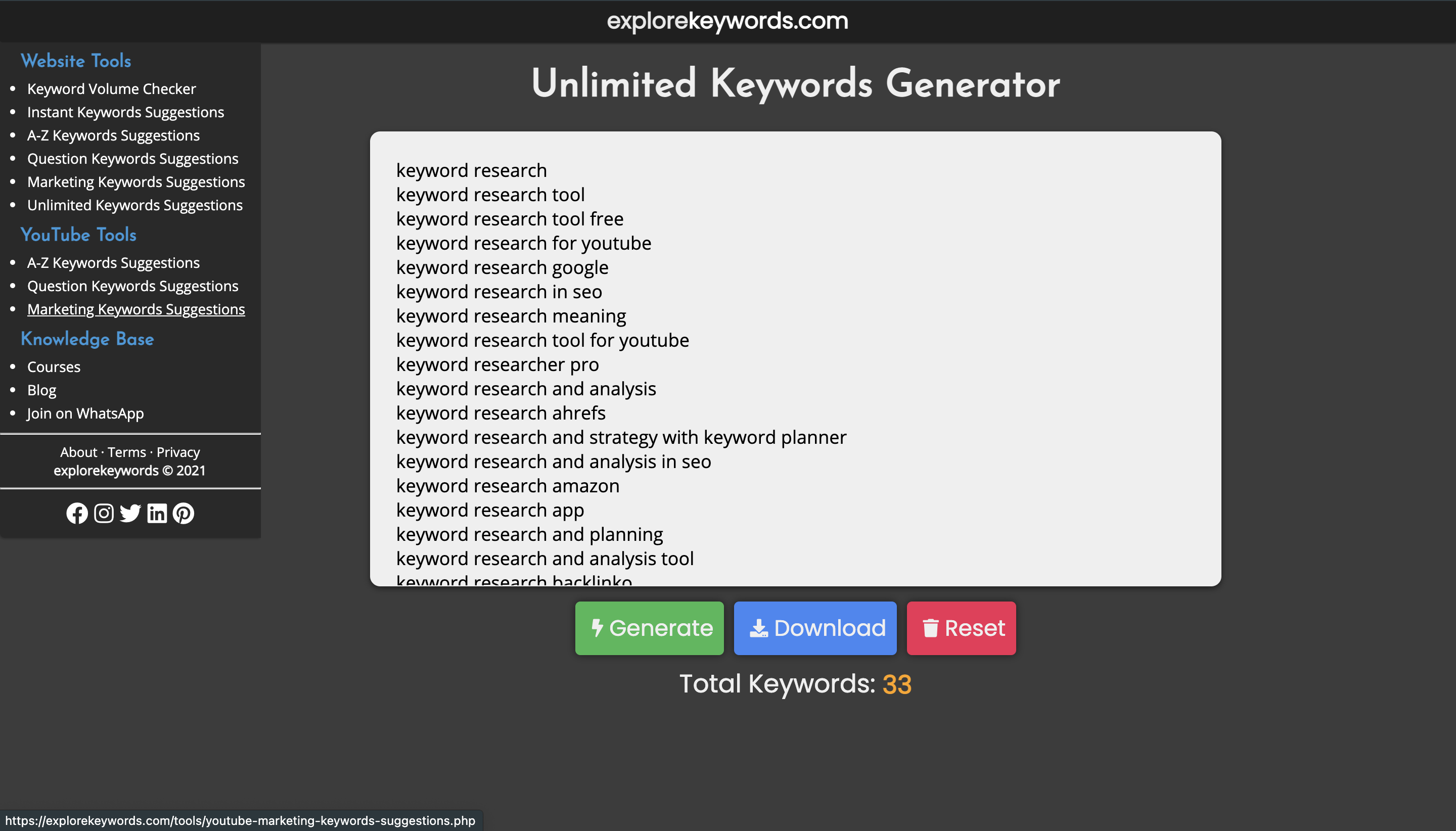 Explore Keywords gallery image