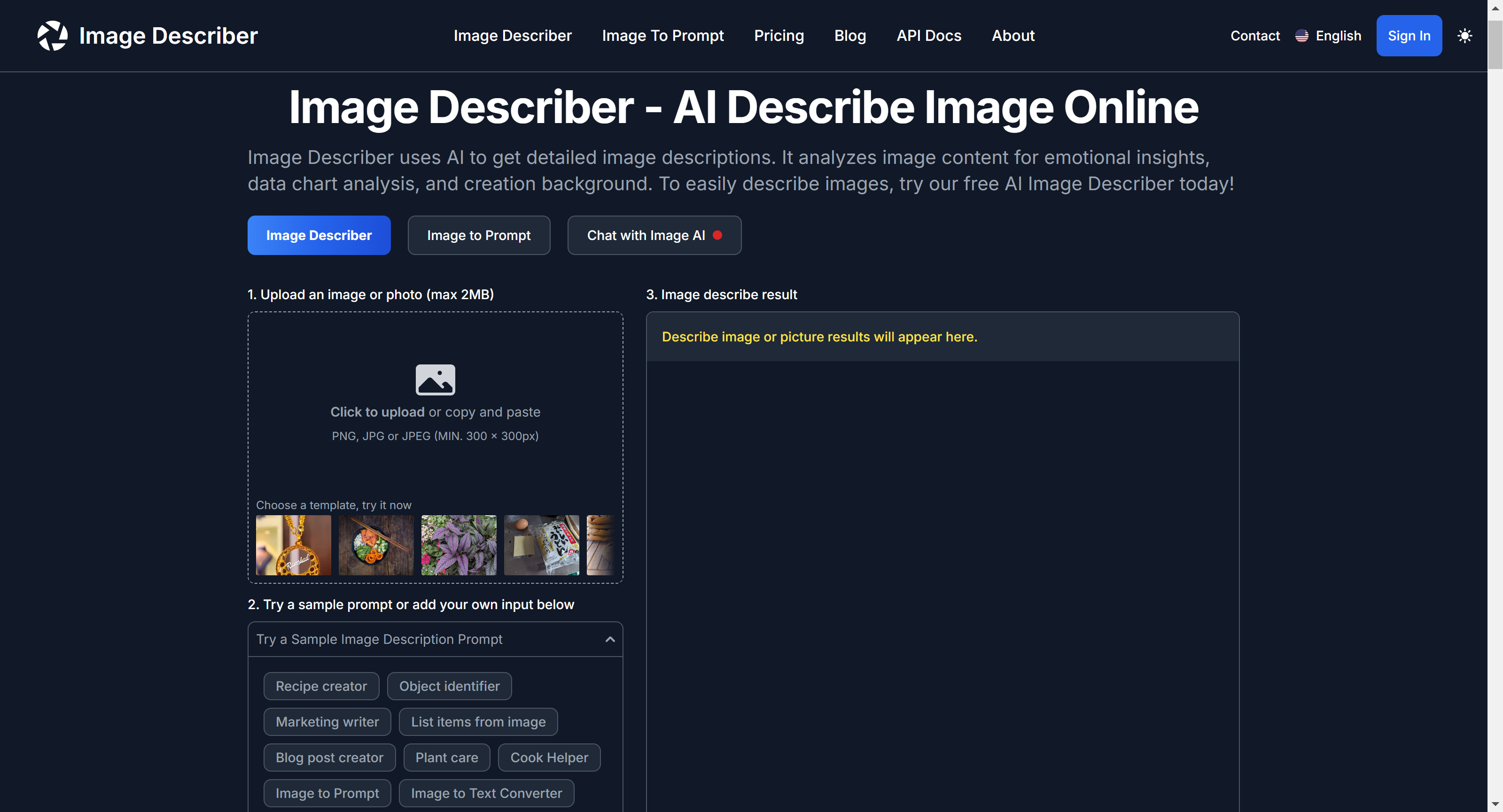 Image Describer gallery image
