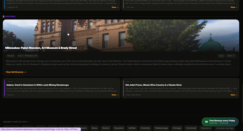 The Weekend Getaways screenshot 3