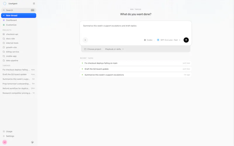 UseAgent screenshot 2