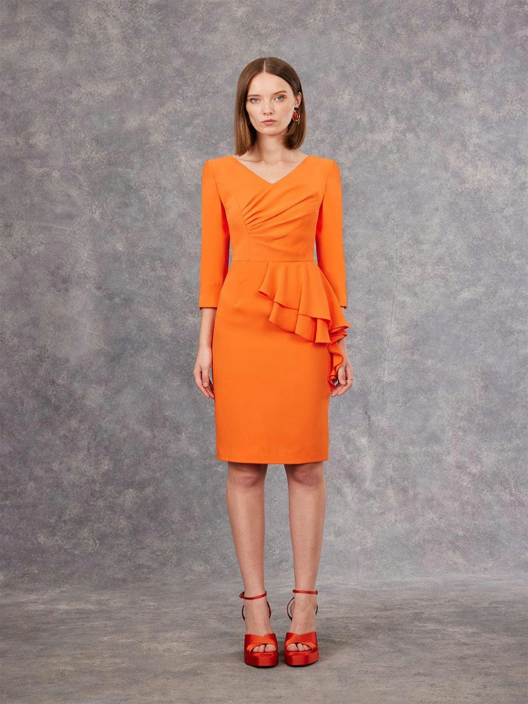 Carla Ruiz Orange Occasion Wear Dress media 1