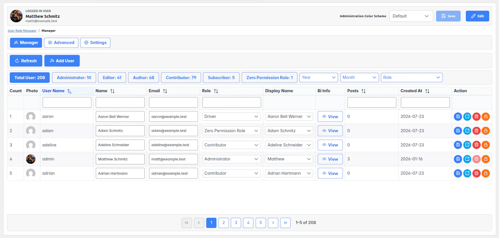 WP EQ Web Role Manager screenshot 8