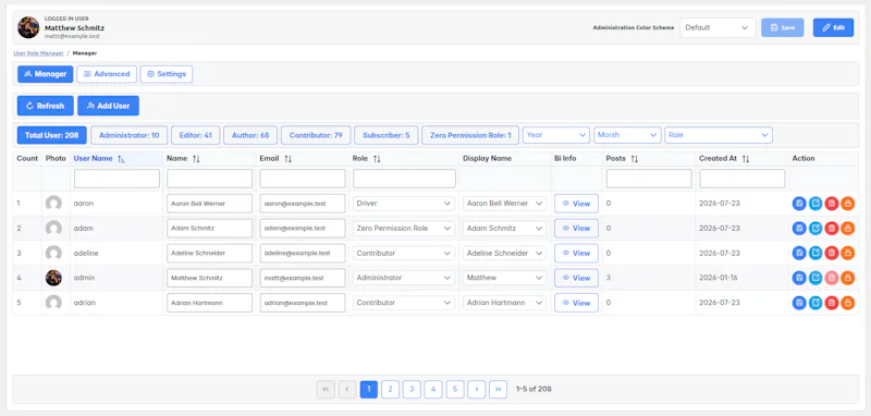 WP EQ Web Role Manager screenshot 8
