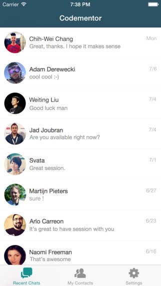 Codementor.io iOS App gallery image