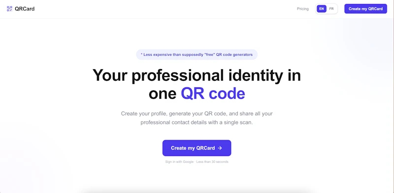 QRCard - Your digital business card screenshot 2