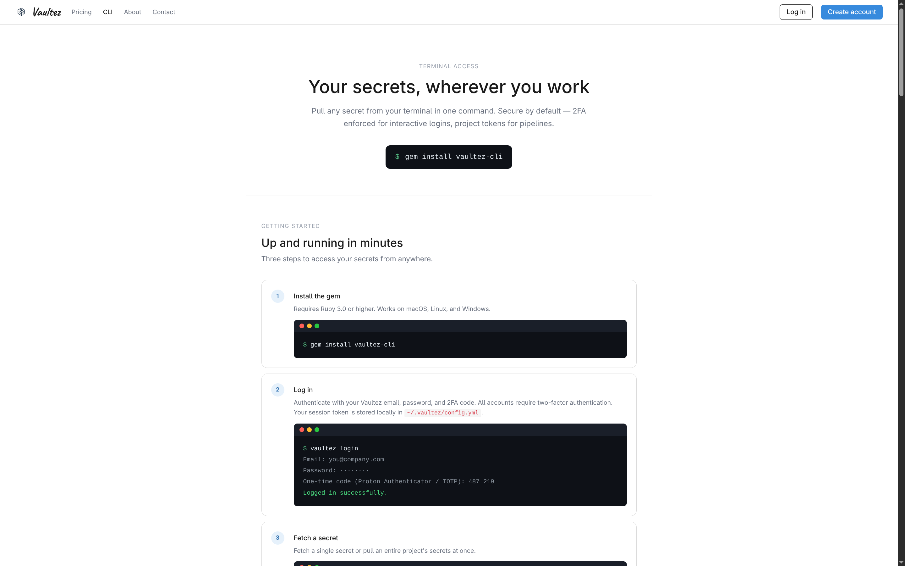 Vaultez -- Secret Management gallery image