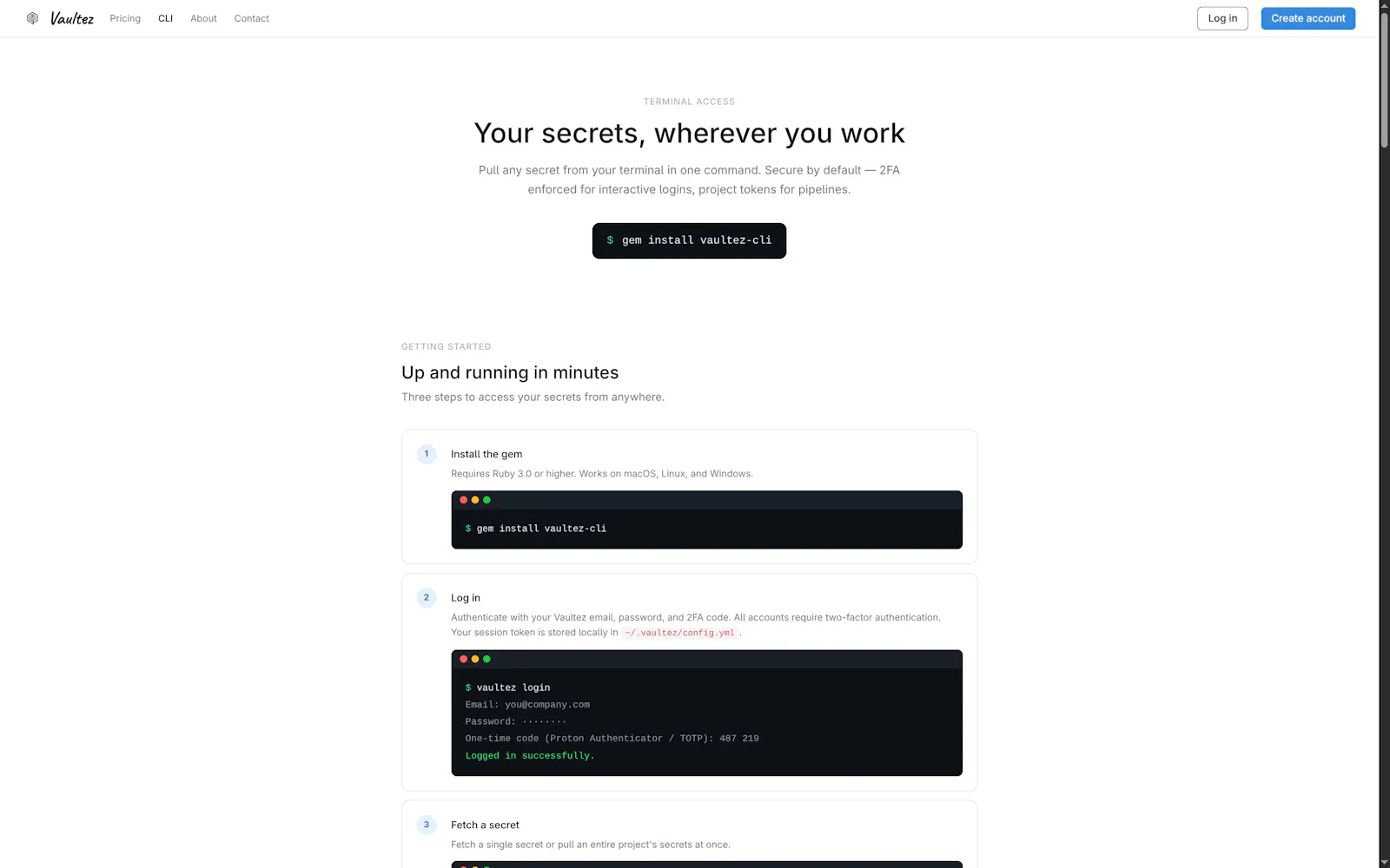 Vaultez -- Secret Management screenshot 2