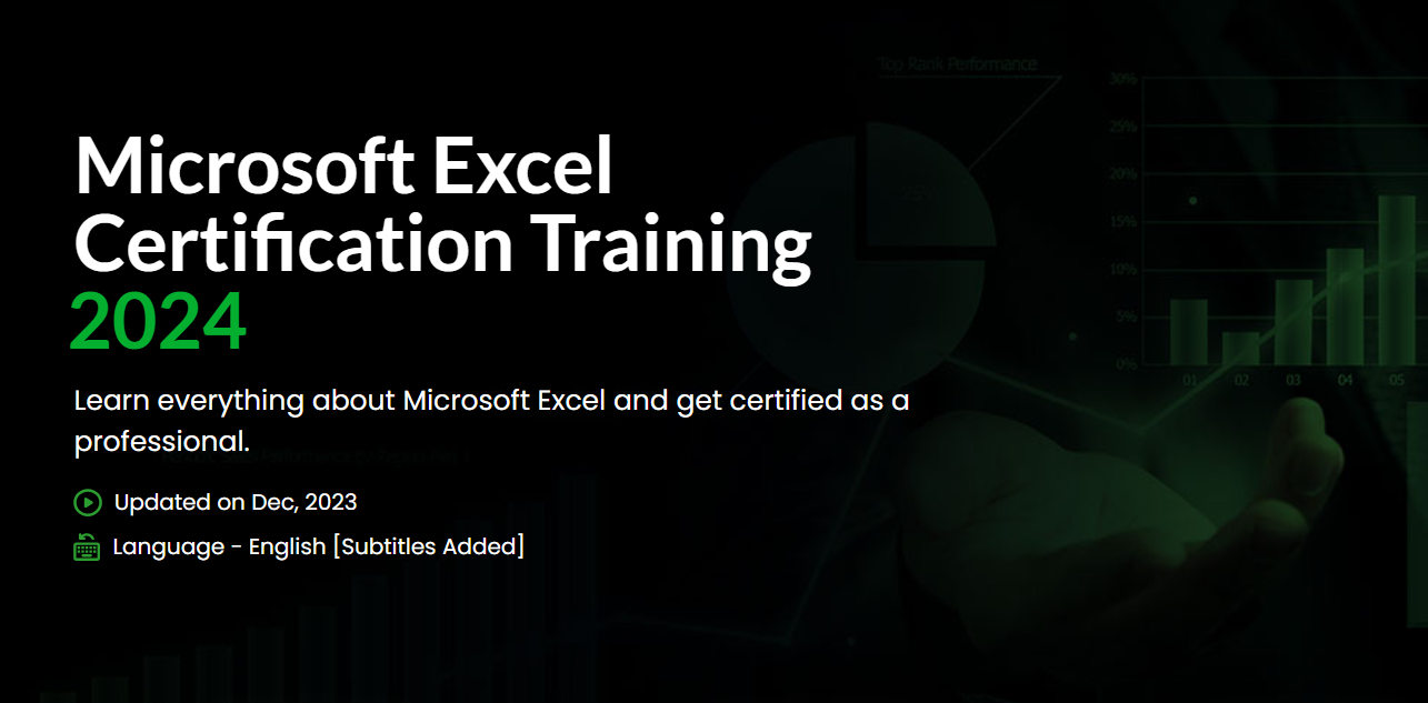MS Excel Certification Training