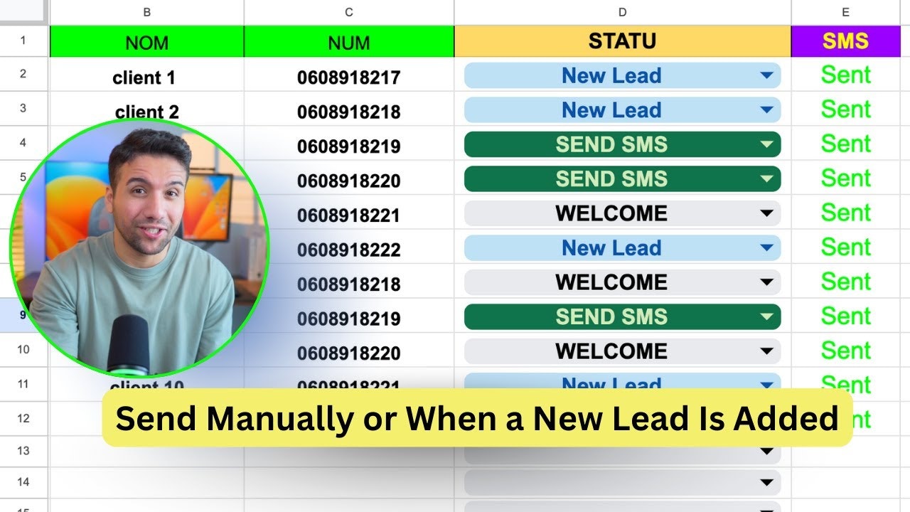 Google Sheets SMS from Your Phone Number gallery image