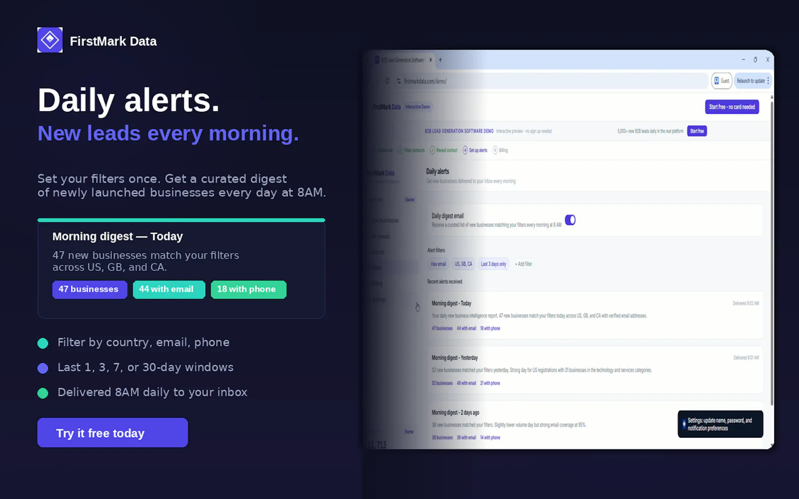 FirstMarkData screenshot 5