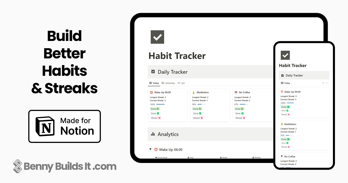 Habit Tracker for Notion media 2