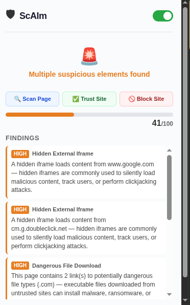 Anti Scam Plugin - ScAIm gallery image