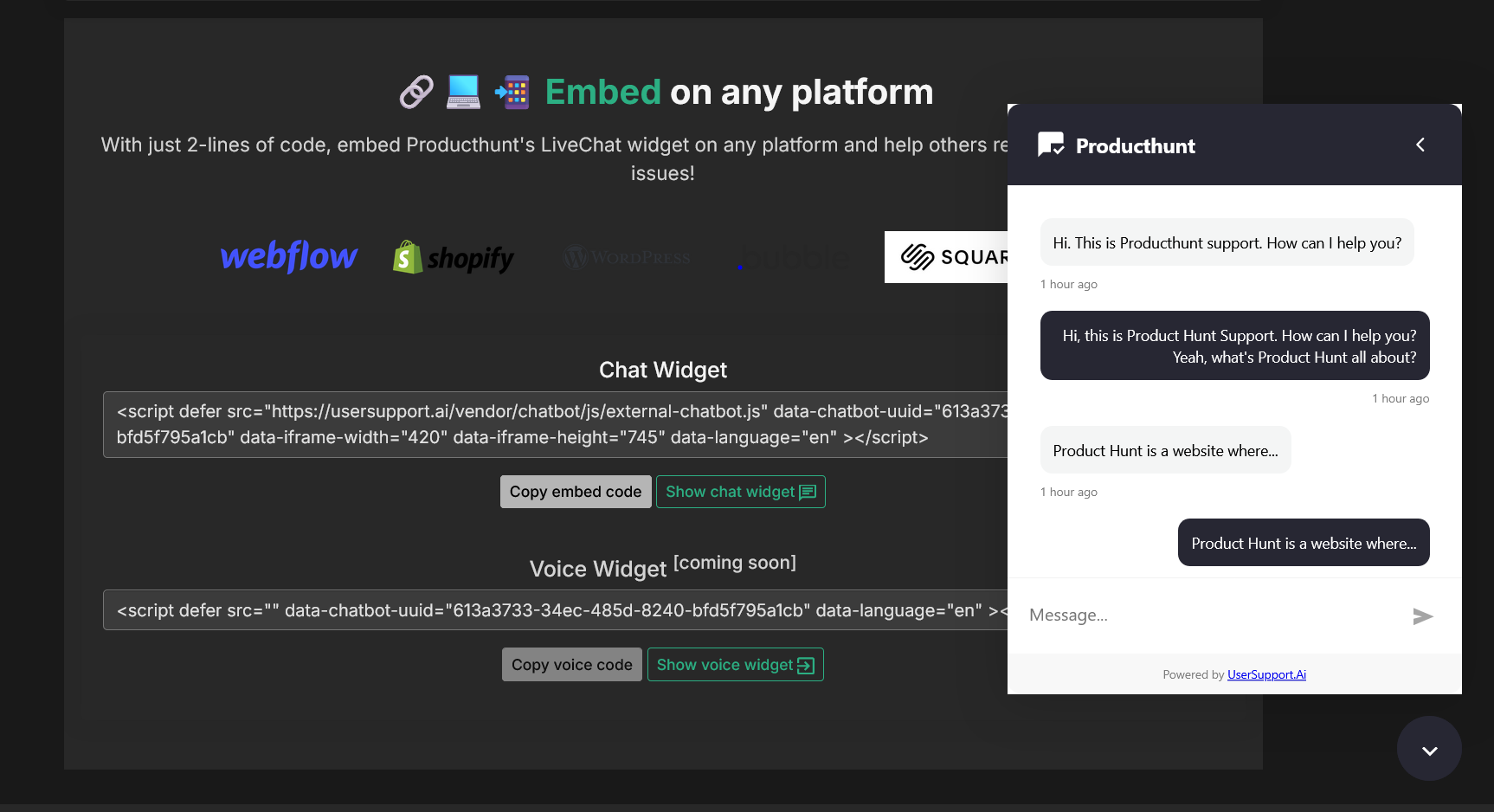 UserSupport.ai - The free helpdesk of the internet media 7