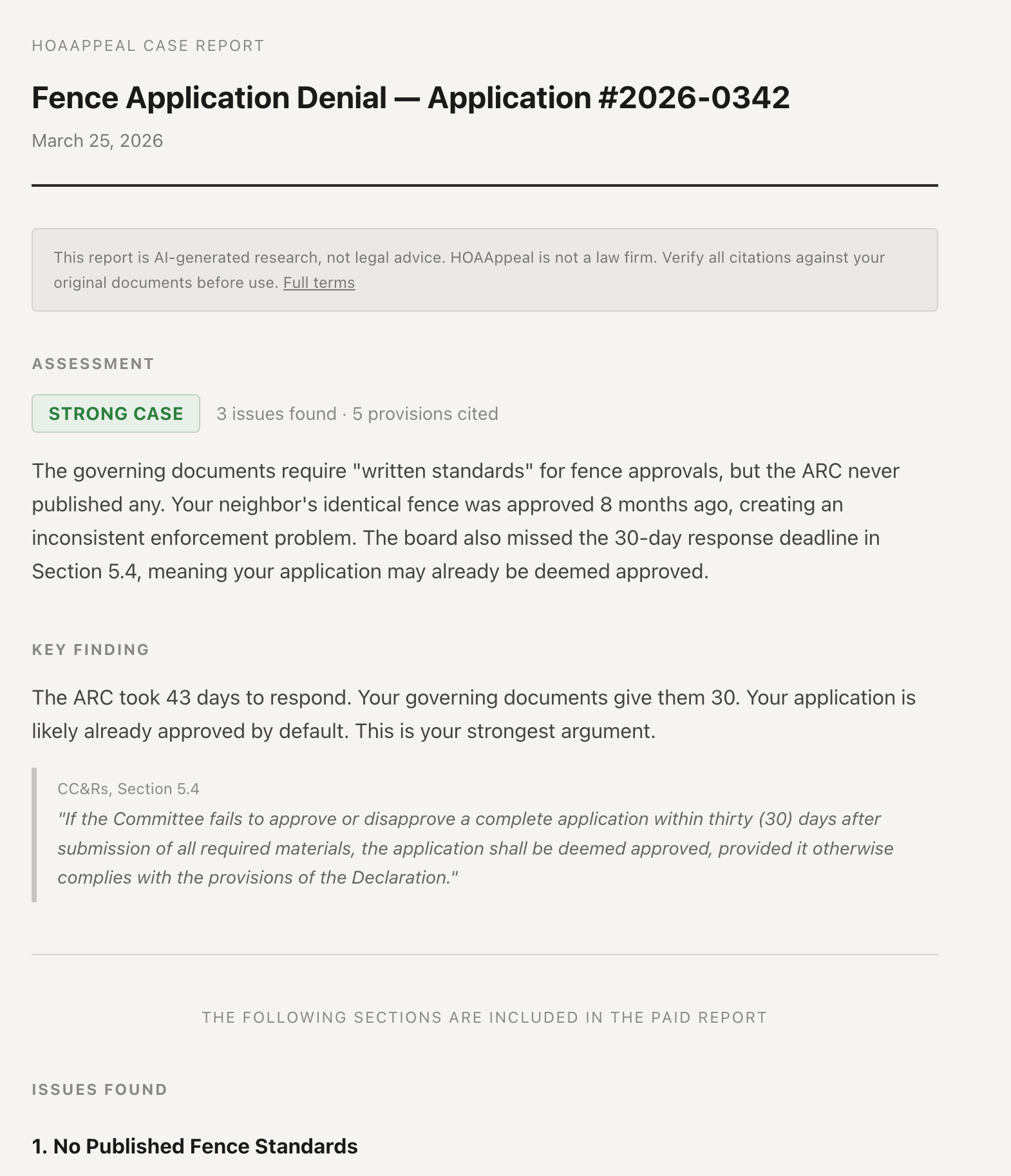 HOA Appeal gallery image