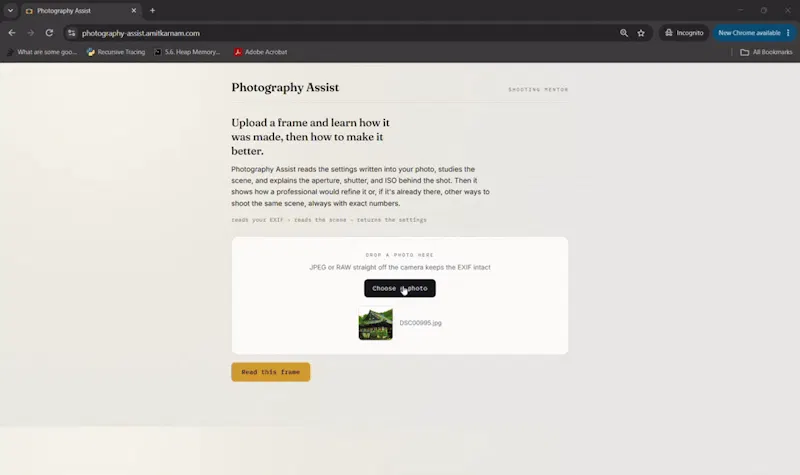Photography-Assist screenshot 1 (video preview)