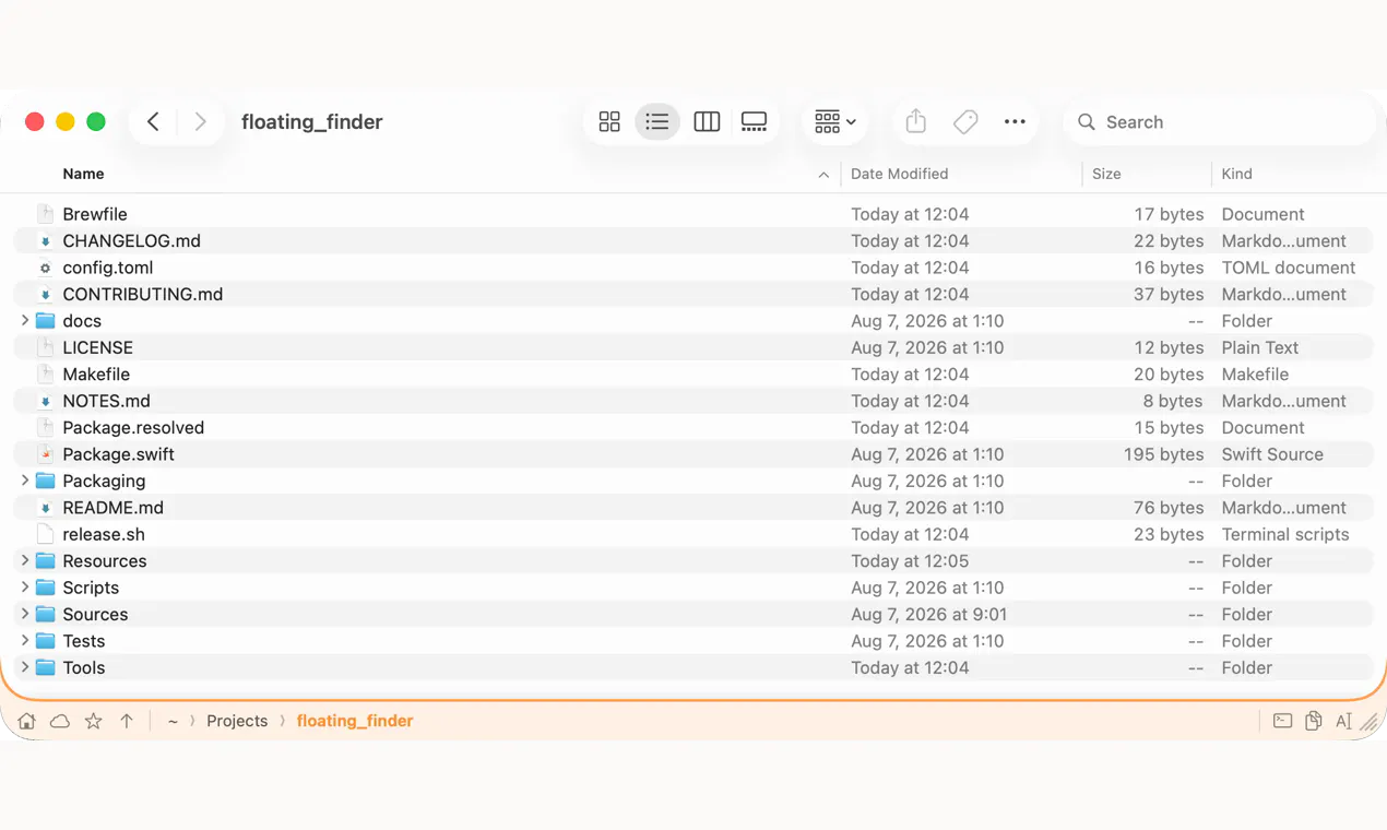Floating Finder gallery image