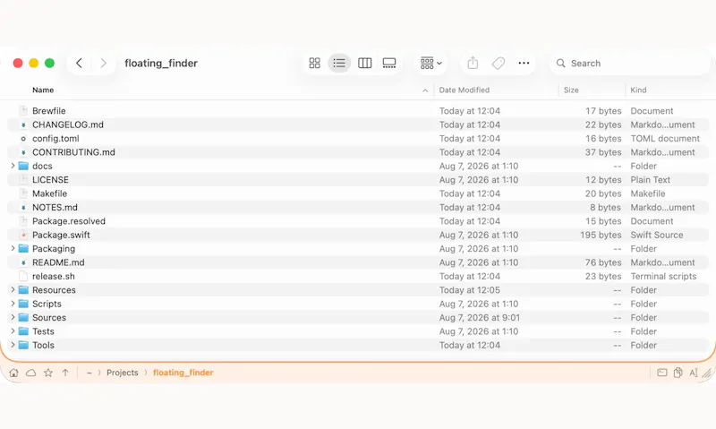 Floating Finder screenshot 5