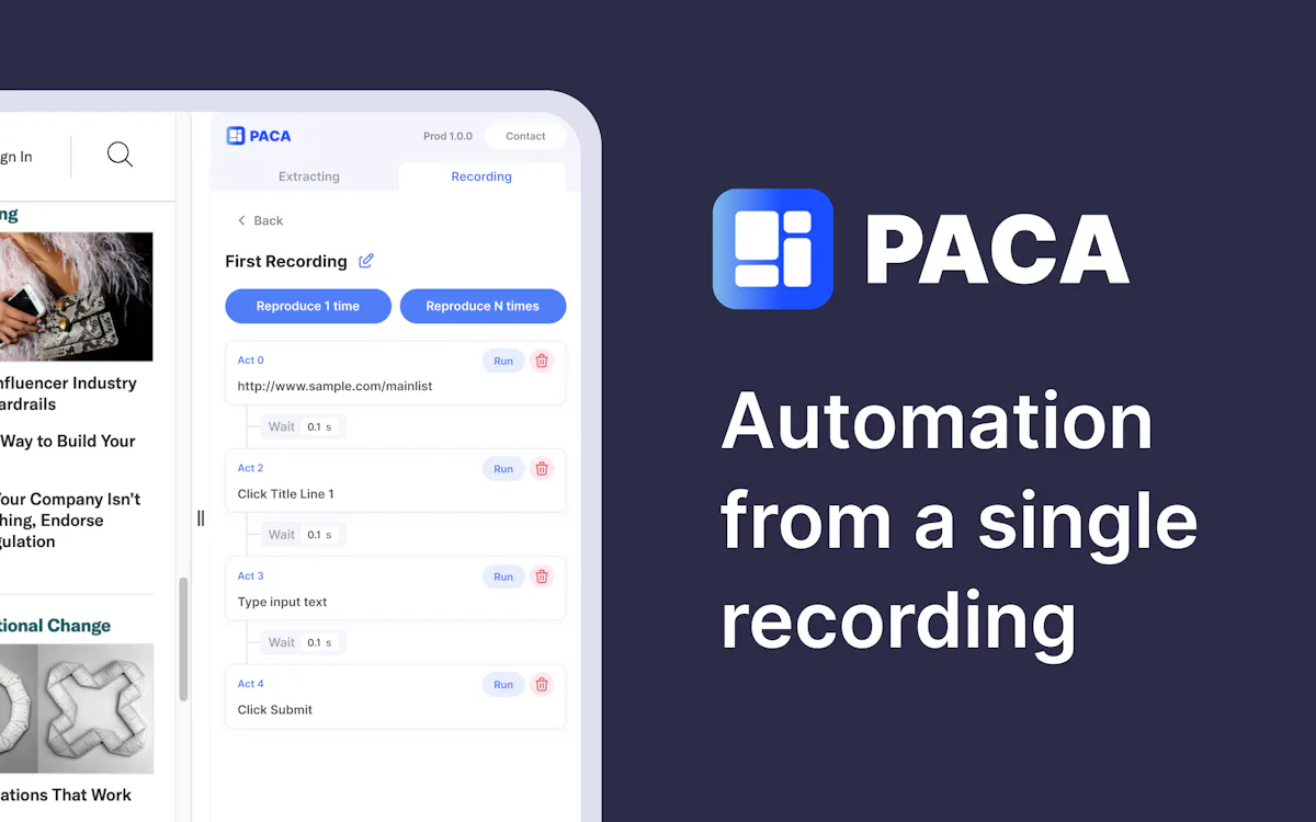 PACA Web Automation