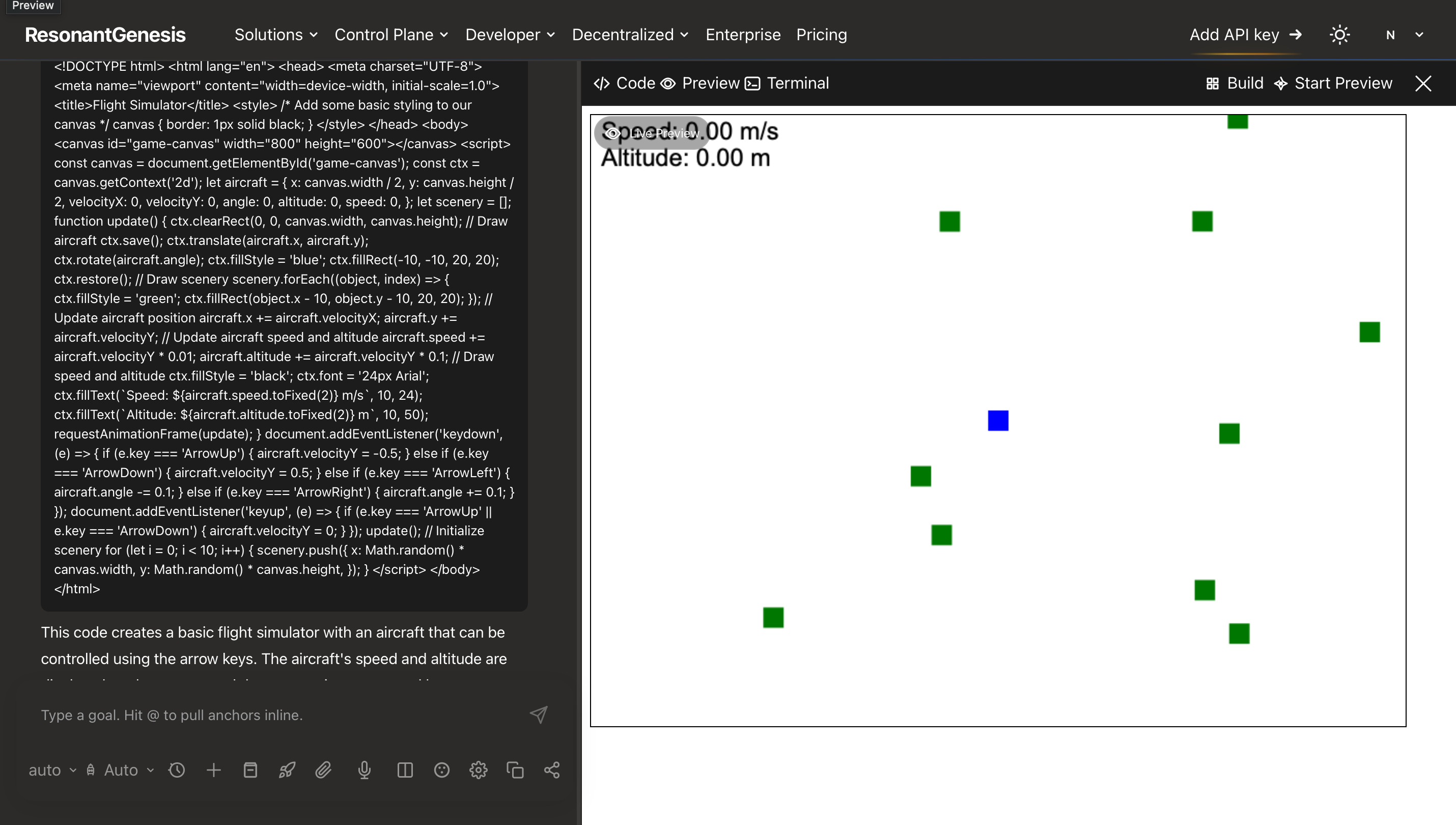 ResonantGenesis - Screenshot 2 showing product features and functionality