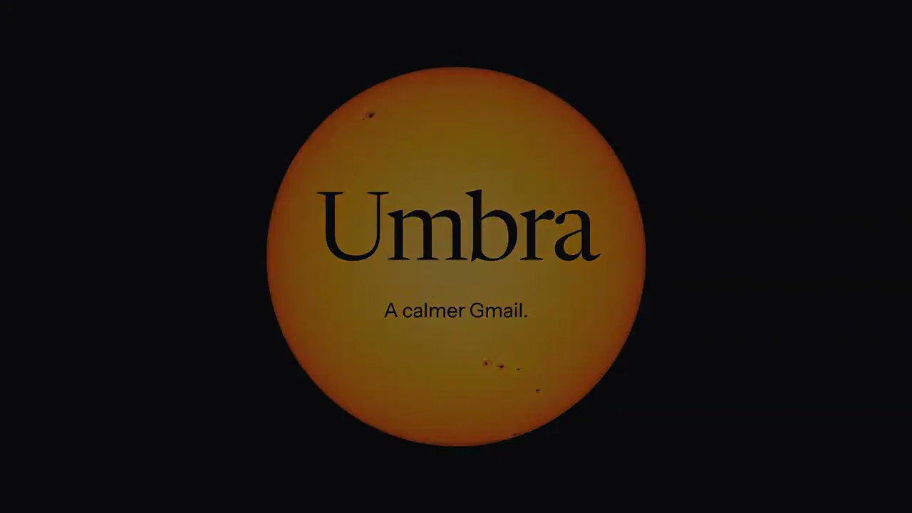 startuptile Umbra Mail-A calmer Gmail where emails look like chat threads