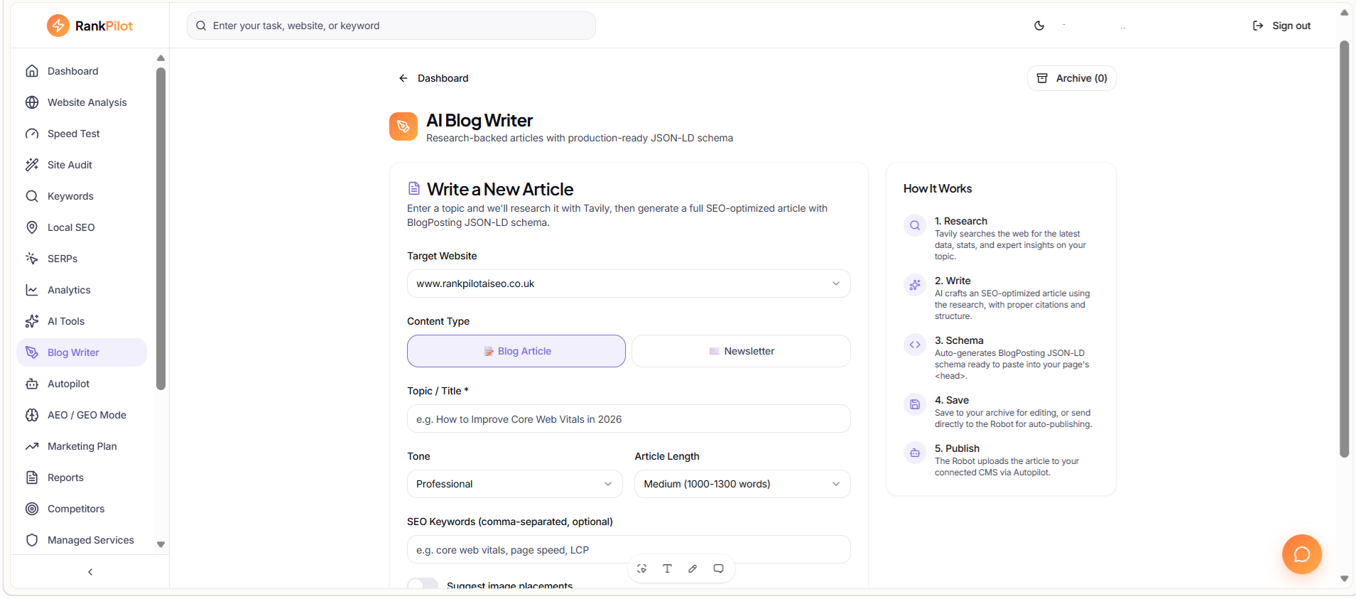 RankPilot AI SEO gallery image